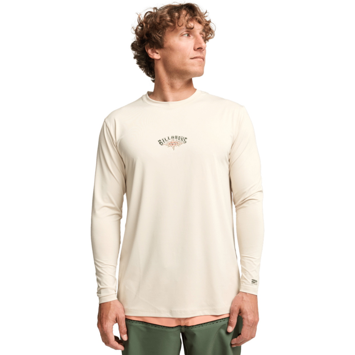 2026 Billabong Mens Solar Flare Loose Fit Long Sleeve Rash Vest EBYWR03029 - Chino